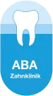 Logo der ABA Zahnklinik in Basel.