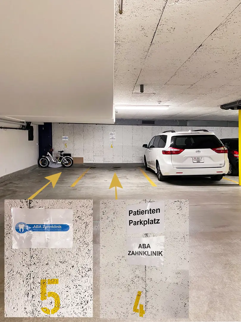 Patientenparkplatz in der Tiefgarage